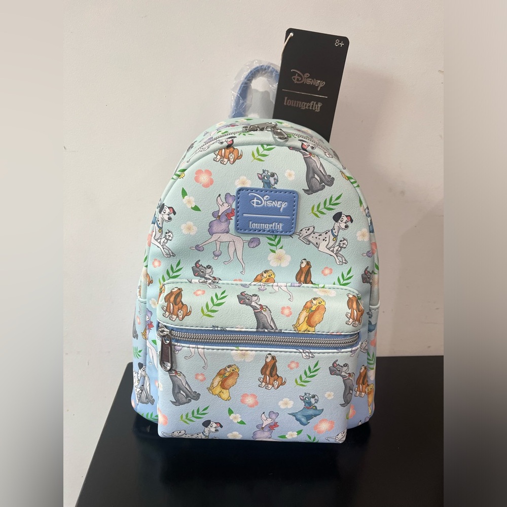 Loungefly Disney Dogs Floral Mini Backpack - Picture 3 of 8